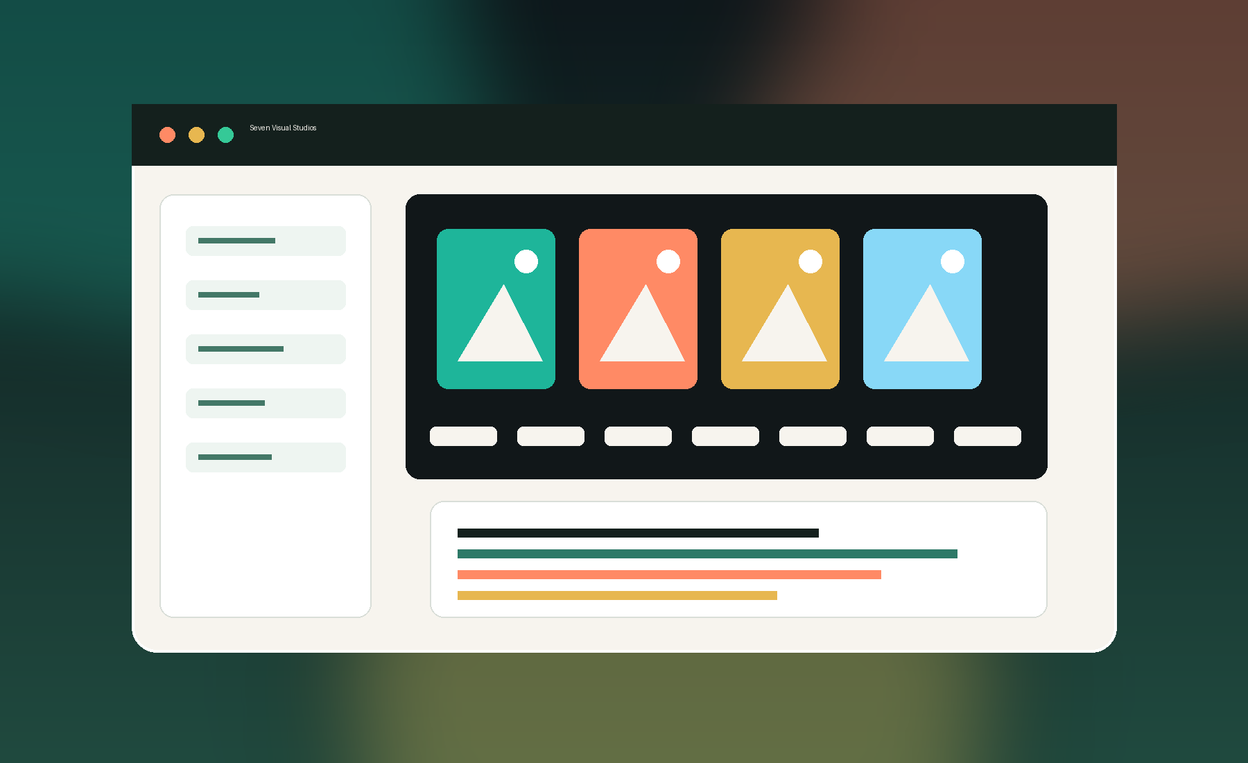 Seven Visual Studios production dashboard preview